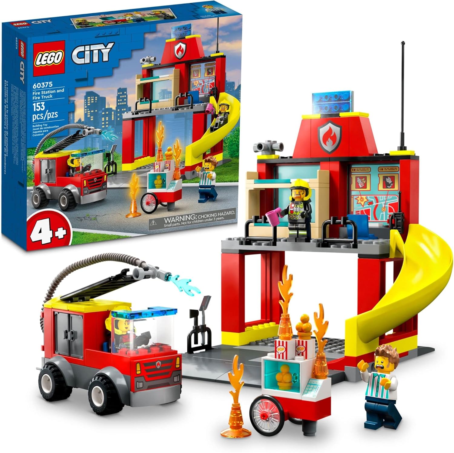 Конструктор LEGO City Пожарная часть и пожарная машина 60375 - фото 1