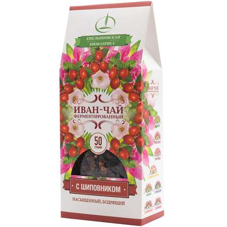 Иван-чай Емельяновская Биофабрика ферментированный с плодами шиповника 50 г
