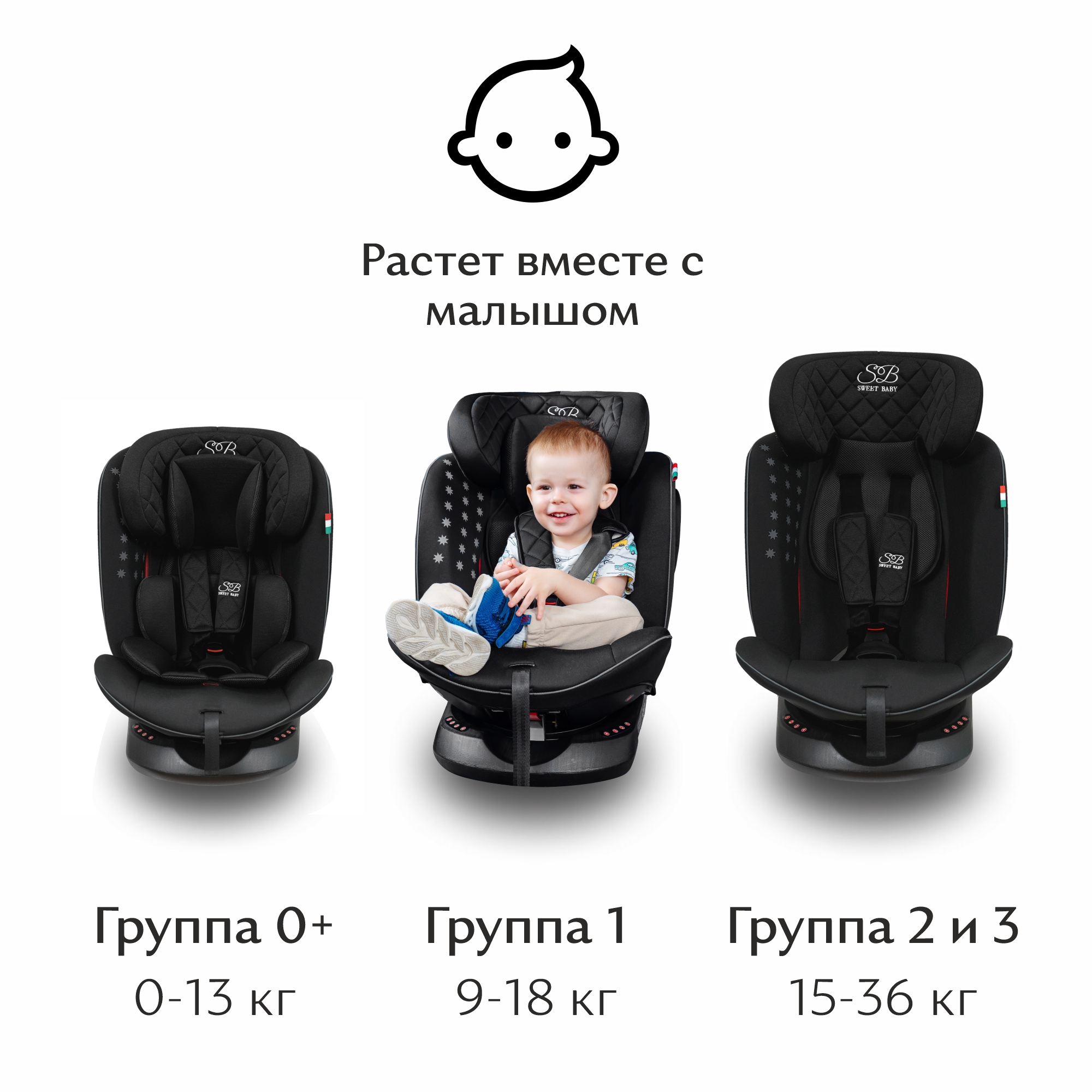 Автокресло Sweet Baby Crosstour Isofix Бордовый-Черный - фото 7