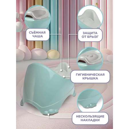 Горшок детский Компания Друзей анатомический с крышкой размер M