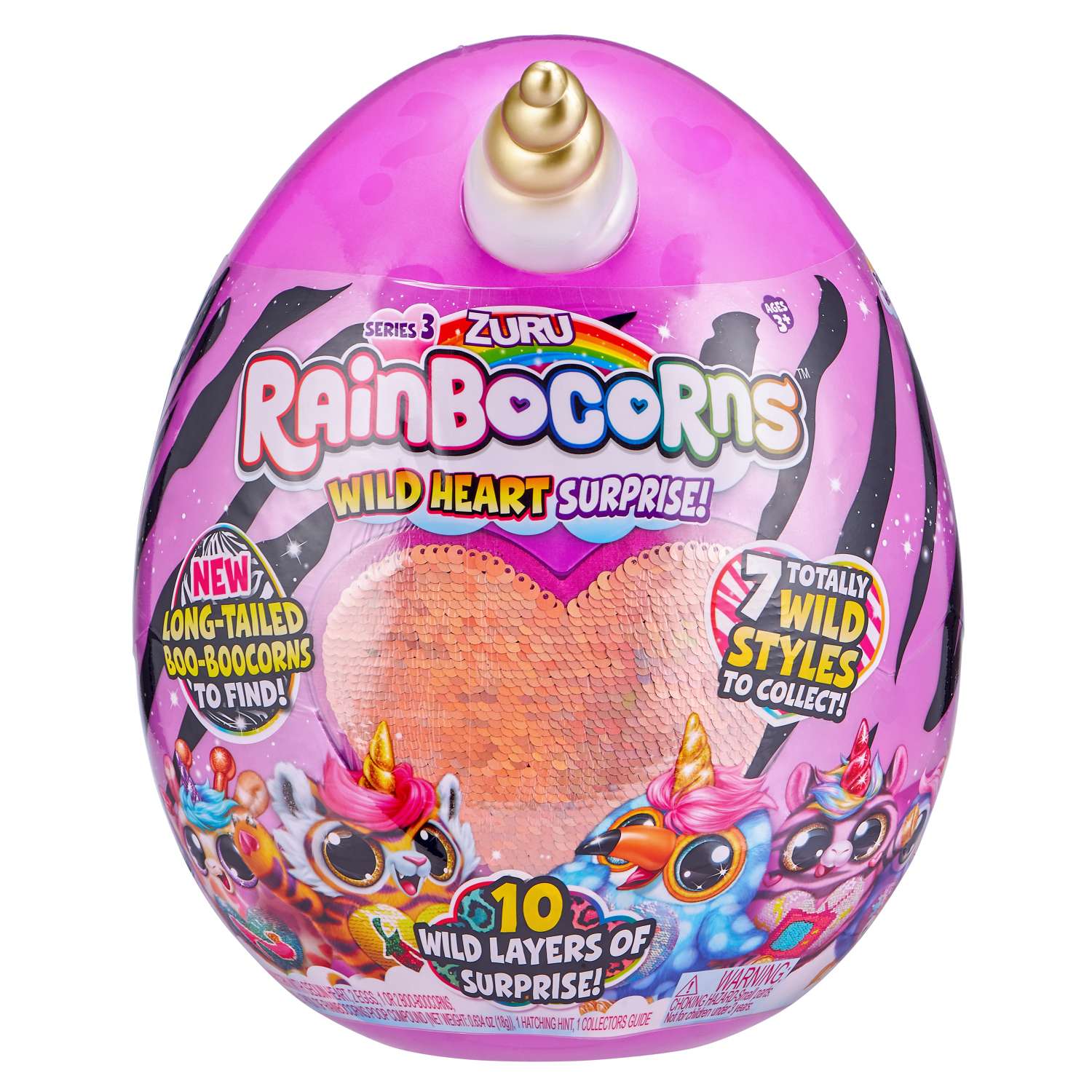 Игрушка Rainbocorns Rainbocorns Wild heart surprise S3 в непрозрачной упаковке (Сюрприз) 9215 - фото 14