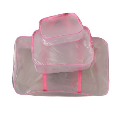 Набор сумок для роддома Eve Store S/M/L из 3 штук матовый розовый