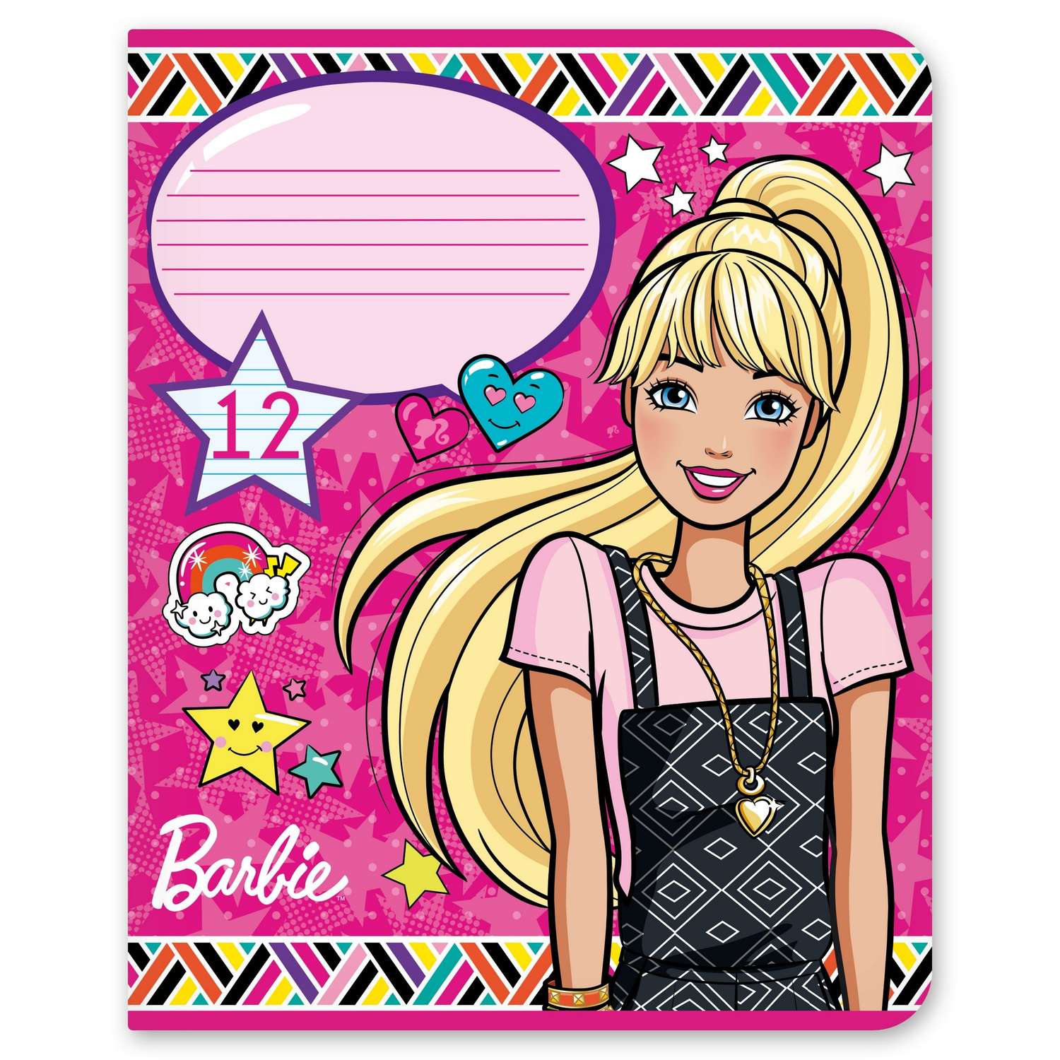 Тетрадь Полиграф Принт Barbie А5 Узкая линия 12л в ассортименте B978/5 - фото 3