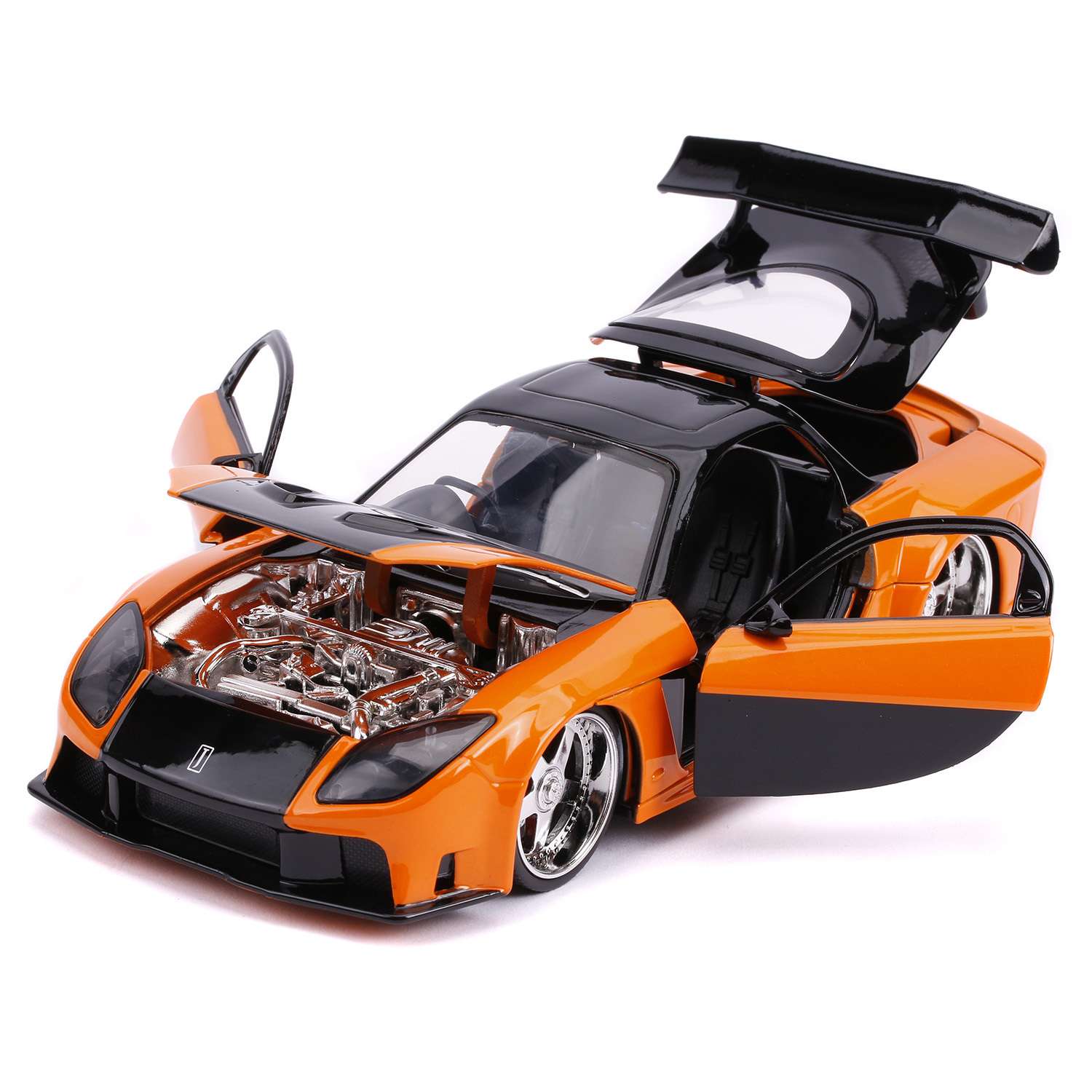 Машина Jada Fast and Furious 1:24 Mazda RX-7 Hans Оранжевая 30732 30732 - фото 13