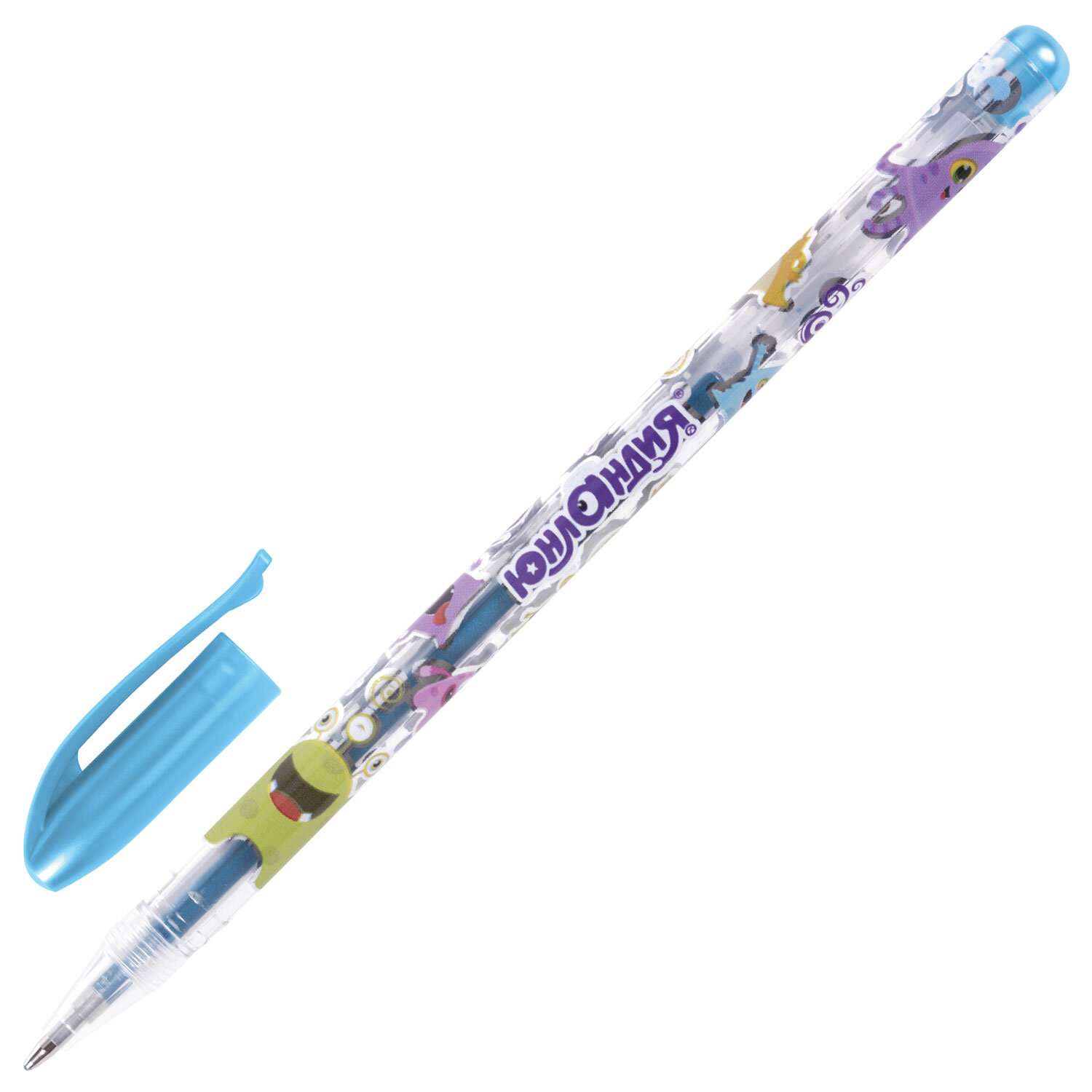 Ручки гелевые Юнландия цветные набор 6 штук для школы тонкие металлик - фото 16