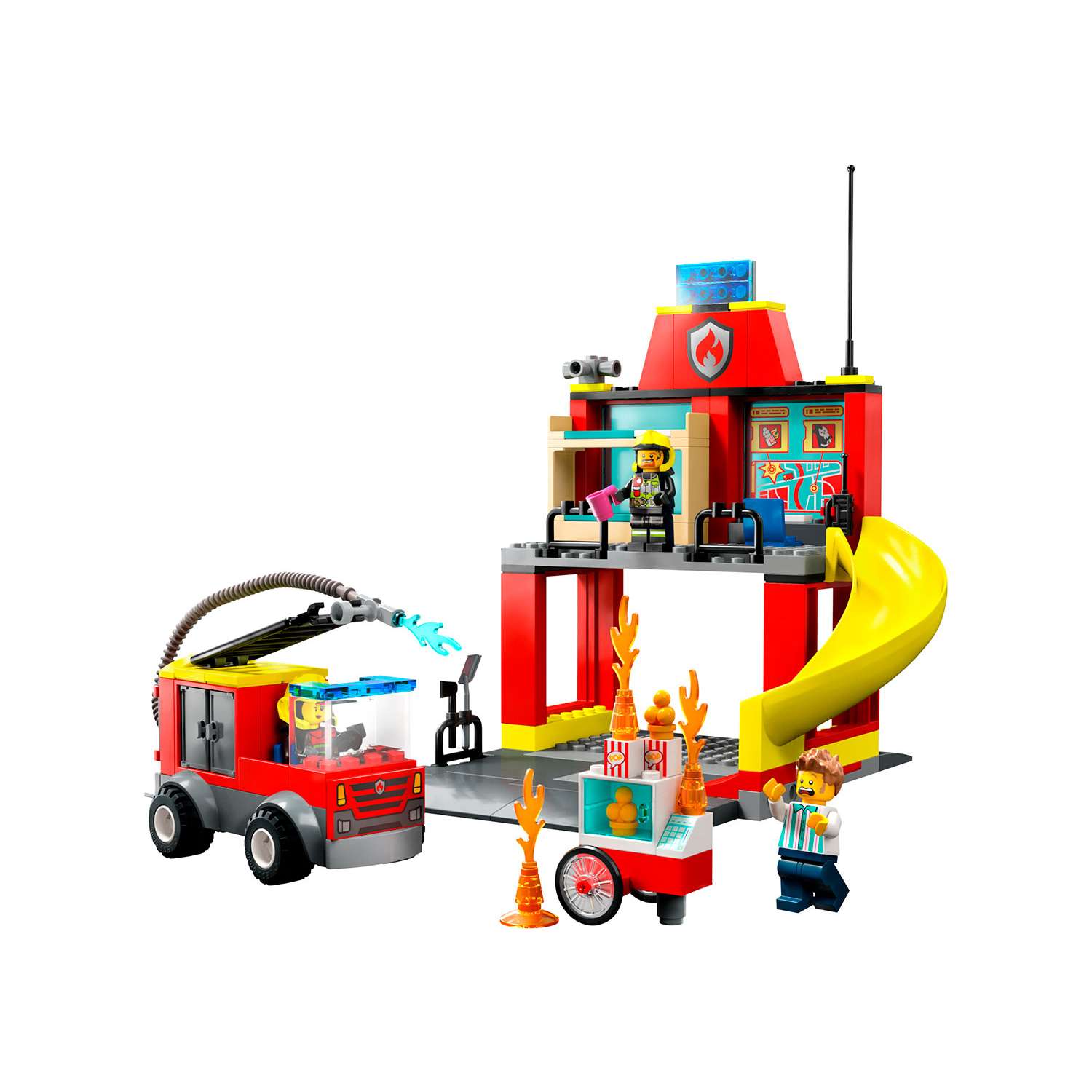Конструктор детский LEGO City LEGO Пожарная часть и пожарная машина 60375 - фото 10