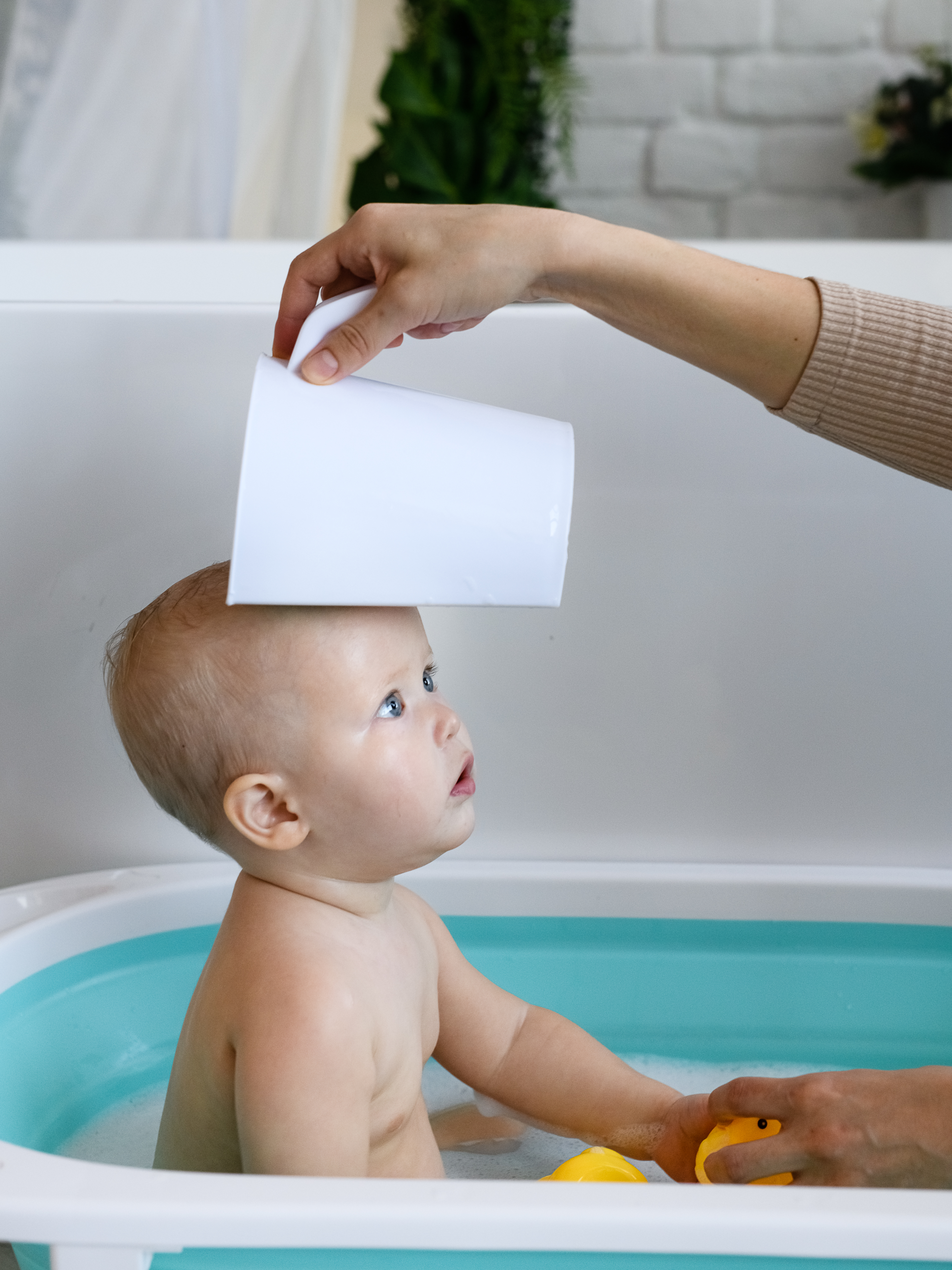 Ковш детский Miyoumi для купания и мытья головы - Mint - фото 9