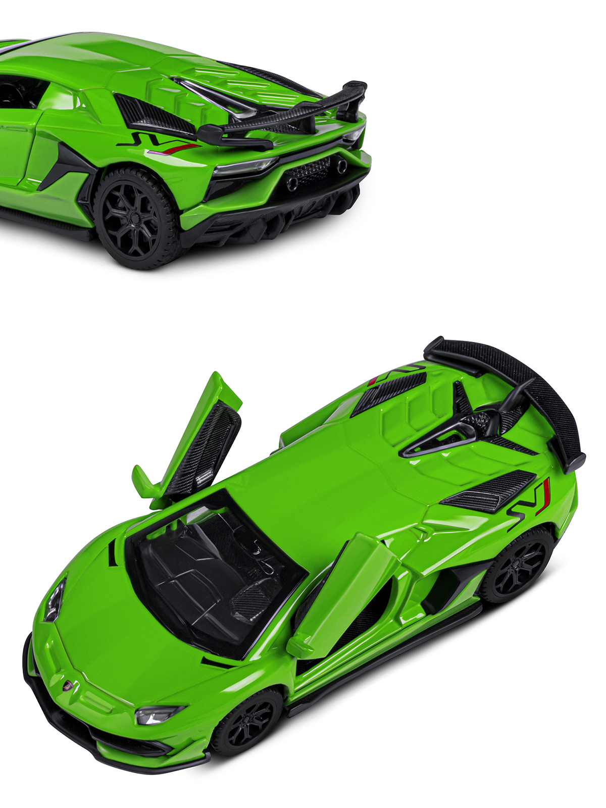 Автомобиль АВТОпанорама Lamborghini 1:43 зеленый JB1251218 - фото 8