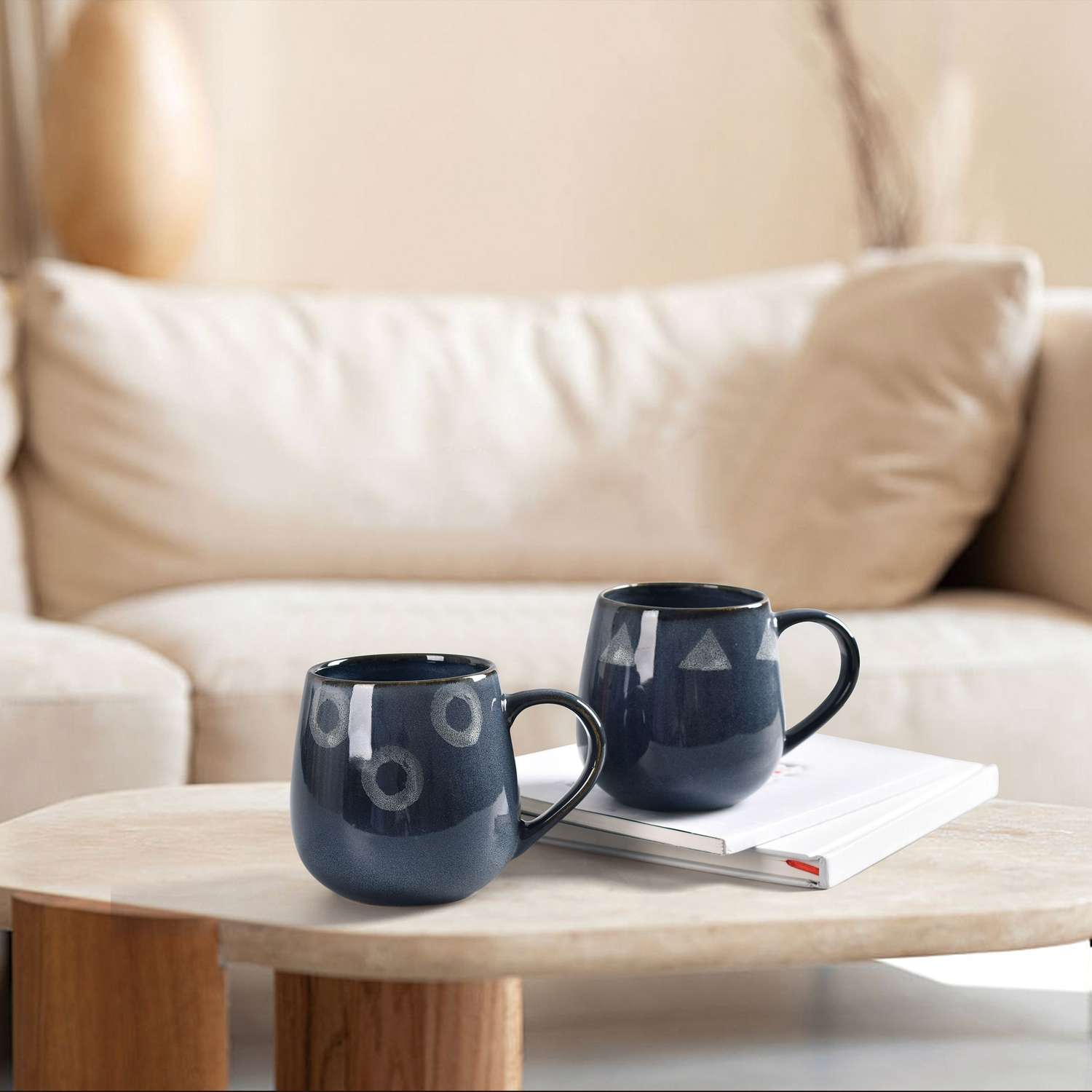 Набор кружек Arya Home Collection для кофе и чая 300 мл Nordic 2 шт. - фото 1