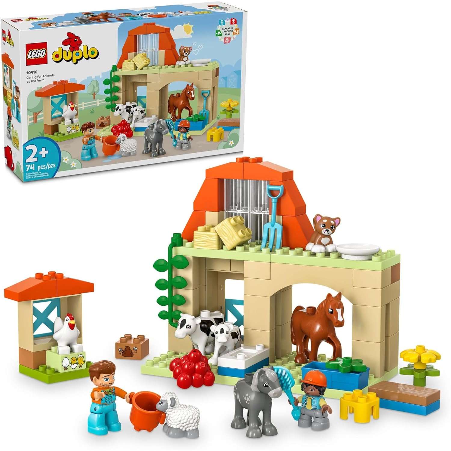 Конструктор LEGO DUPLO Уход за животными на ферме блочный - фото 1