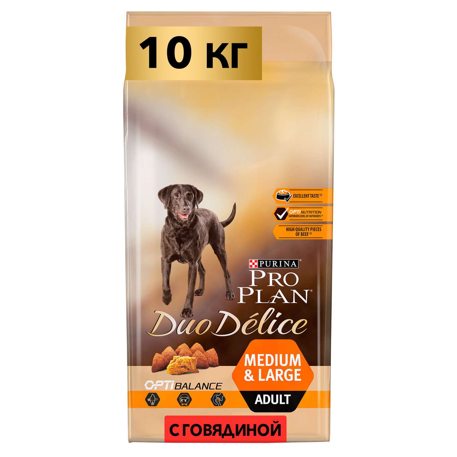 Корм для собак PRO PLAN Duo Delice говядина с рисом 10кг - фото 1