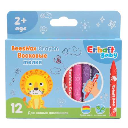 Мелки восковые Erhaft Baby 12 цветов KR972338