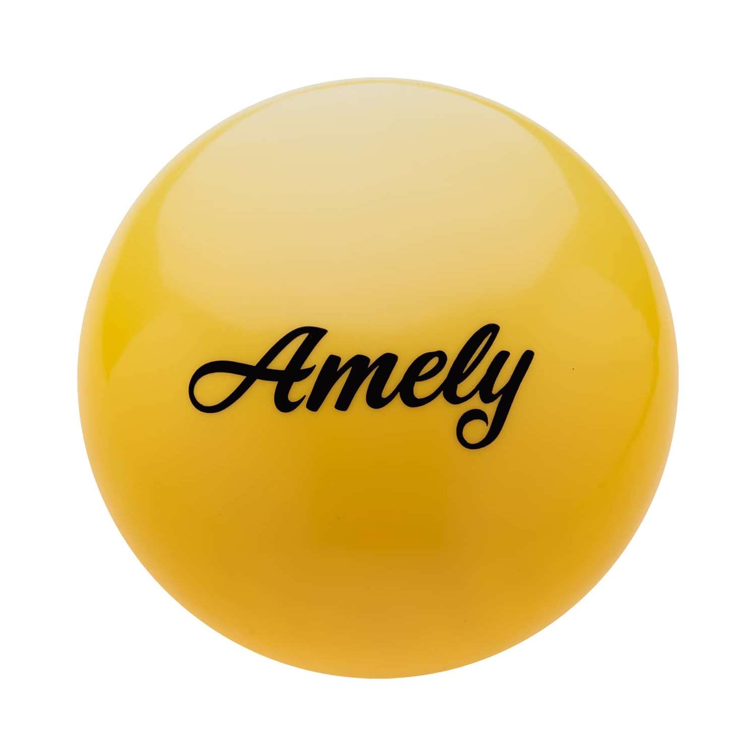 Мяч Amely для художественной гимнастики AGB-101-19-yellow - фото 1