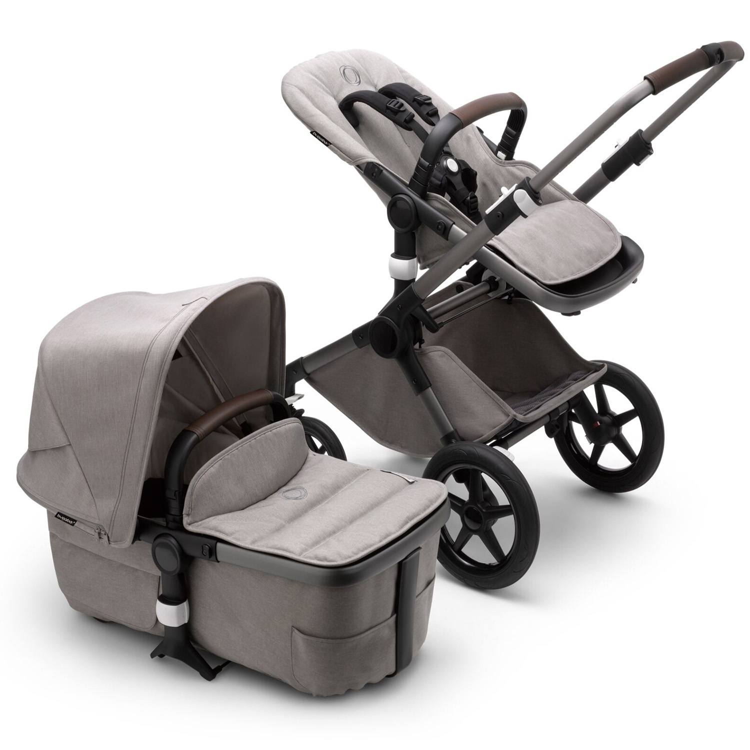 Коляска 2в1 Bugaboo Fox3 Complete Mineral Graphite-Light Grey 2306010033 - фото 3