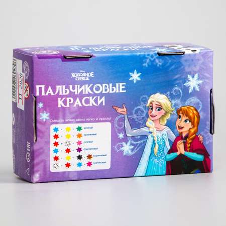 Краски пальчиковые Disney Эльза и Олаф Холодное сердце 6 цветов Disney