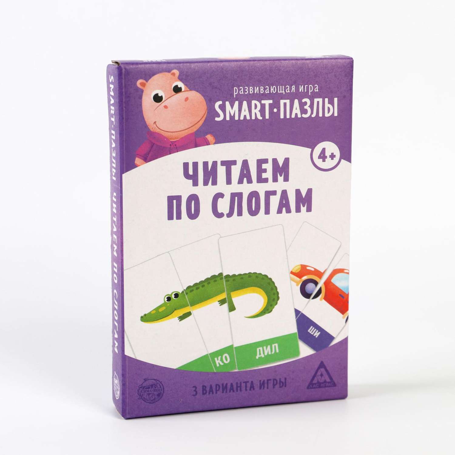 Игра Лас Играс развивающая Smart пазлы Читаем по слогам купить по цене 432  ₽ в интернет-магазине Детский мир