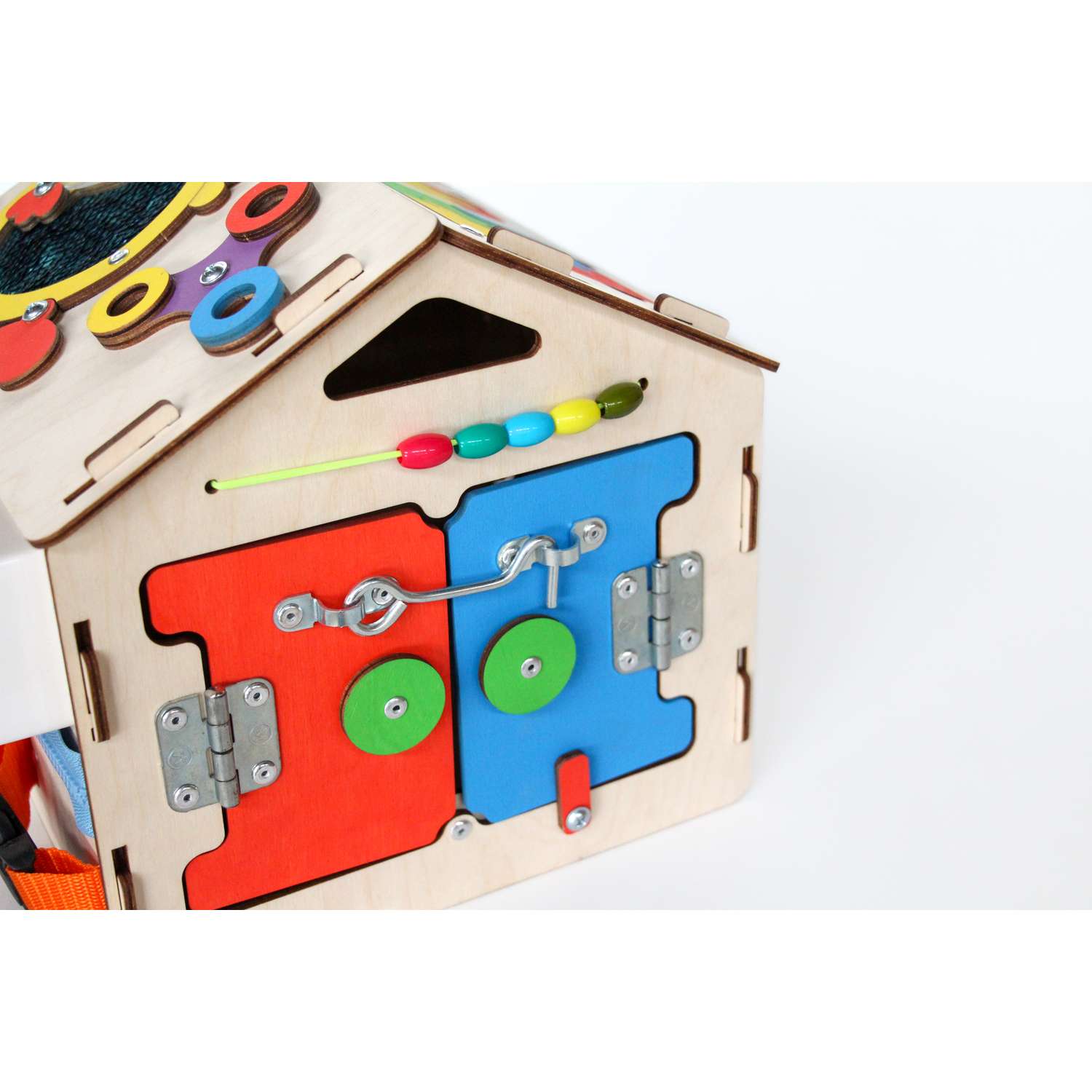Бизиборд YOSHATOYS Бизидом Малыш развивающая игрушка домик - фото 7