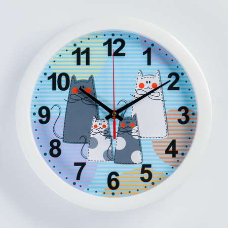 Часы настенные Соломон «Кошки» d-28 см