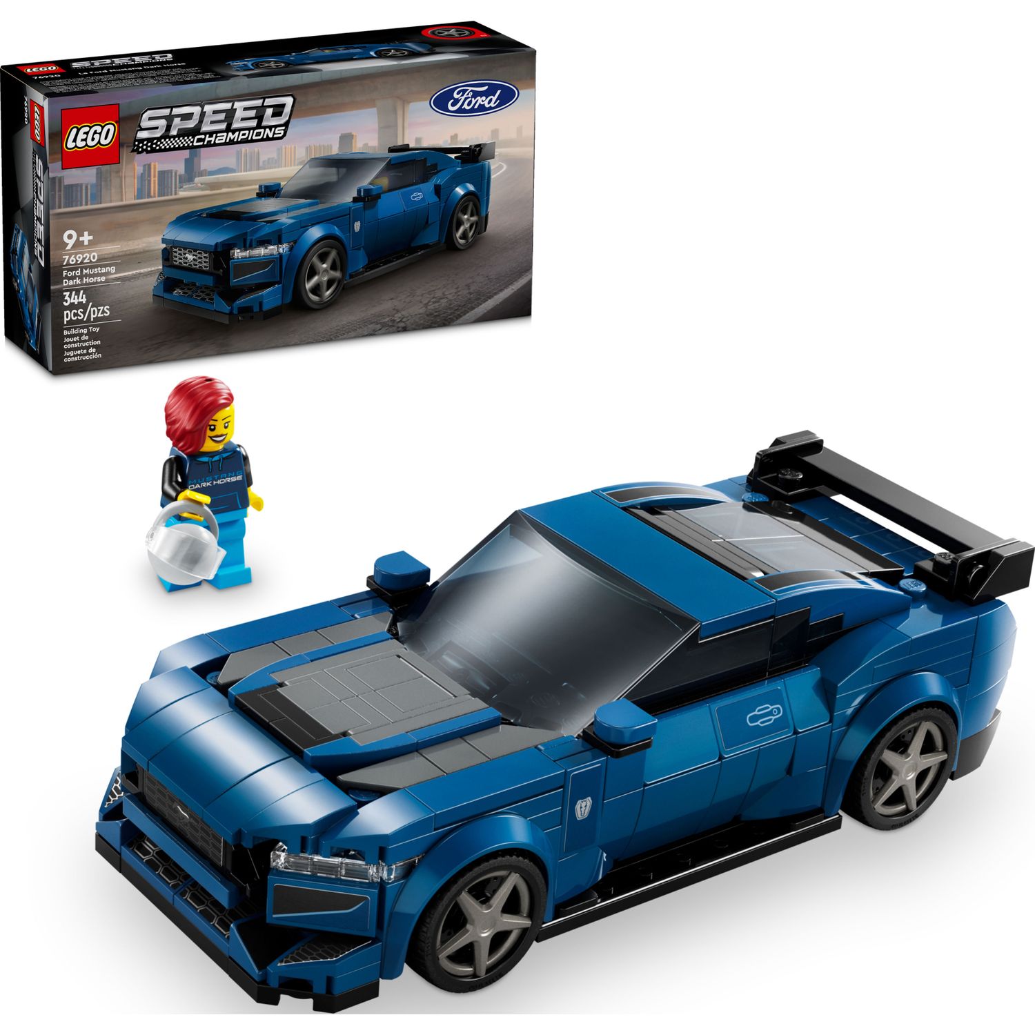 Конструктор LEGO Speed Champions Спортивный автомобиль Ford Mustang Dark Horse 76920 - фото 1
