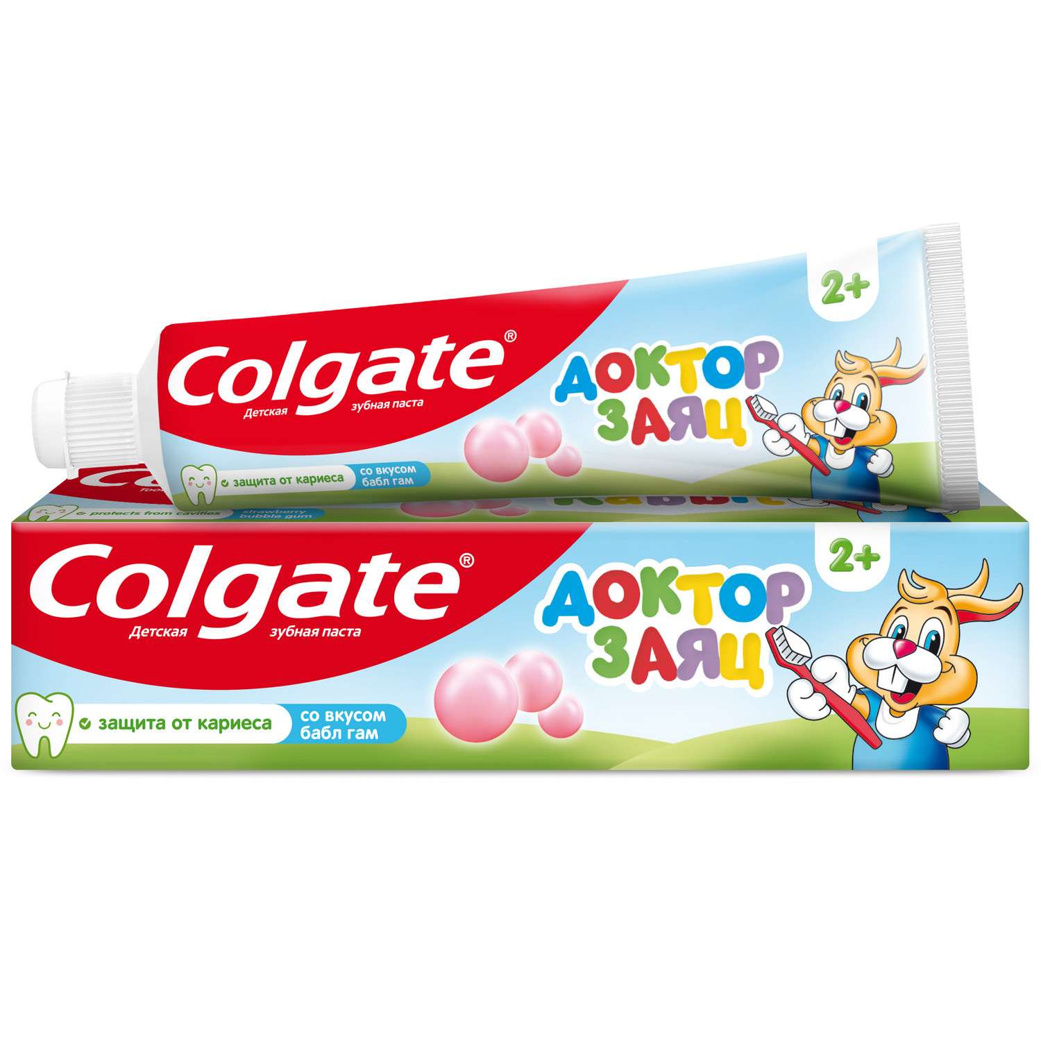 Зубная паста Colgate Доктор Заяц со вкусом жвачки c 2лет 50мл - фото 4