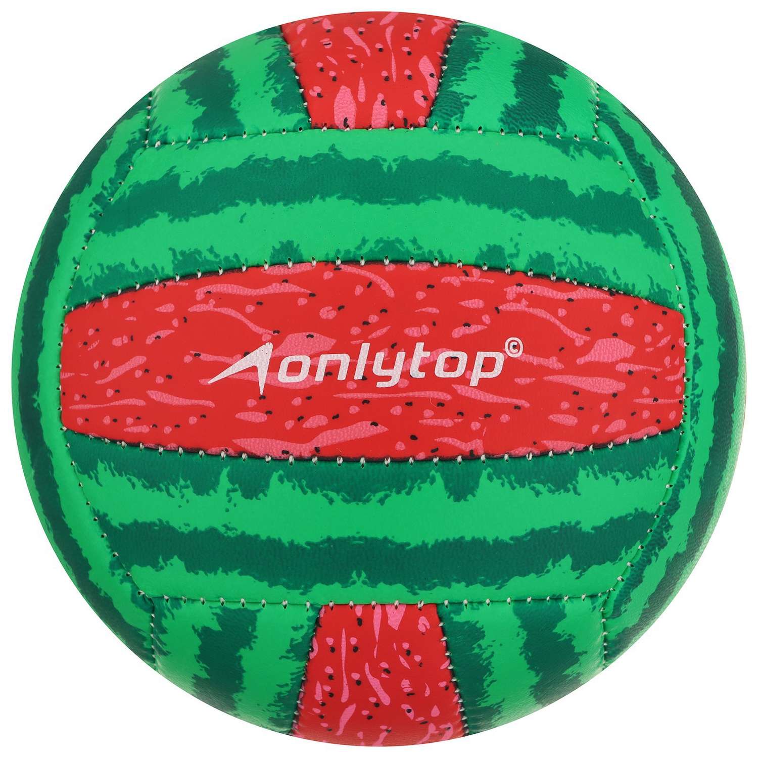 Мяч ONLITOP волейбольный «Арбуз». ПВХ. машинная сшивка. 18 панелей. размер 2. 152 г - фото 3