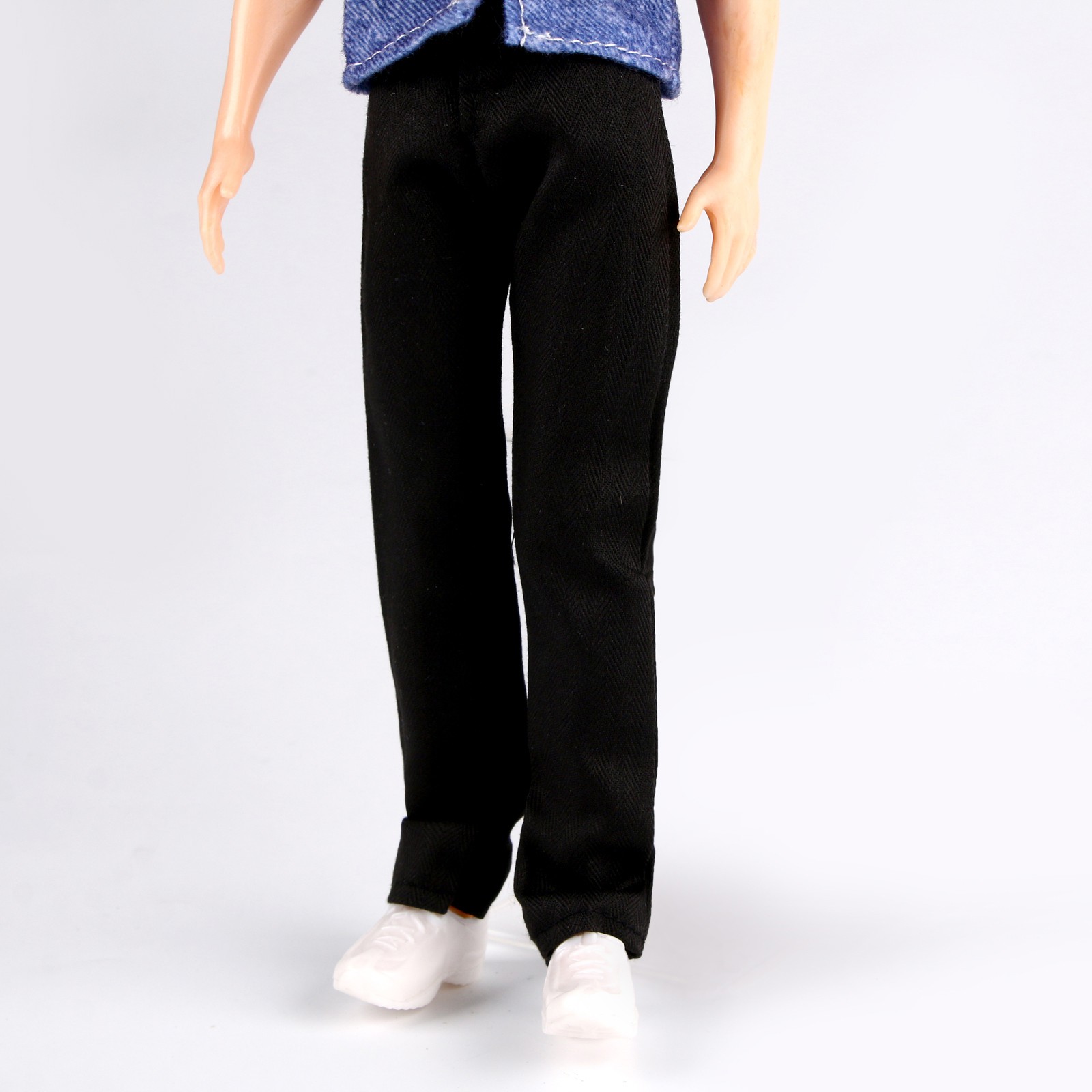 Джинсы Sima-Land для кукол мужчин длина — 18 см цвет чёрный 9577491 - фото 3