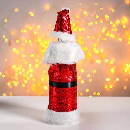 Чехол Страна карнавалия на бутылку «Костюм Деда Мороза»