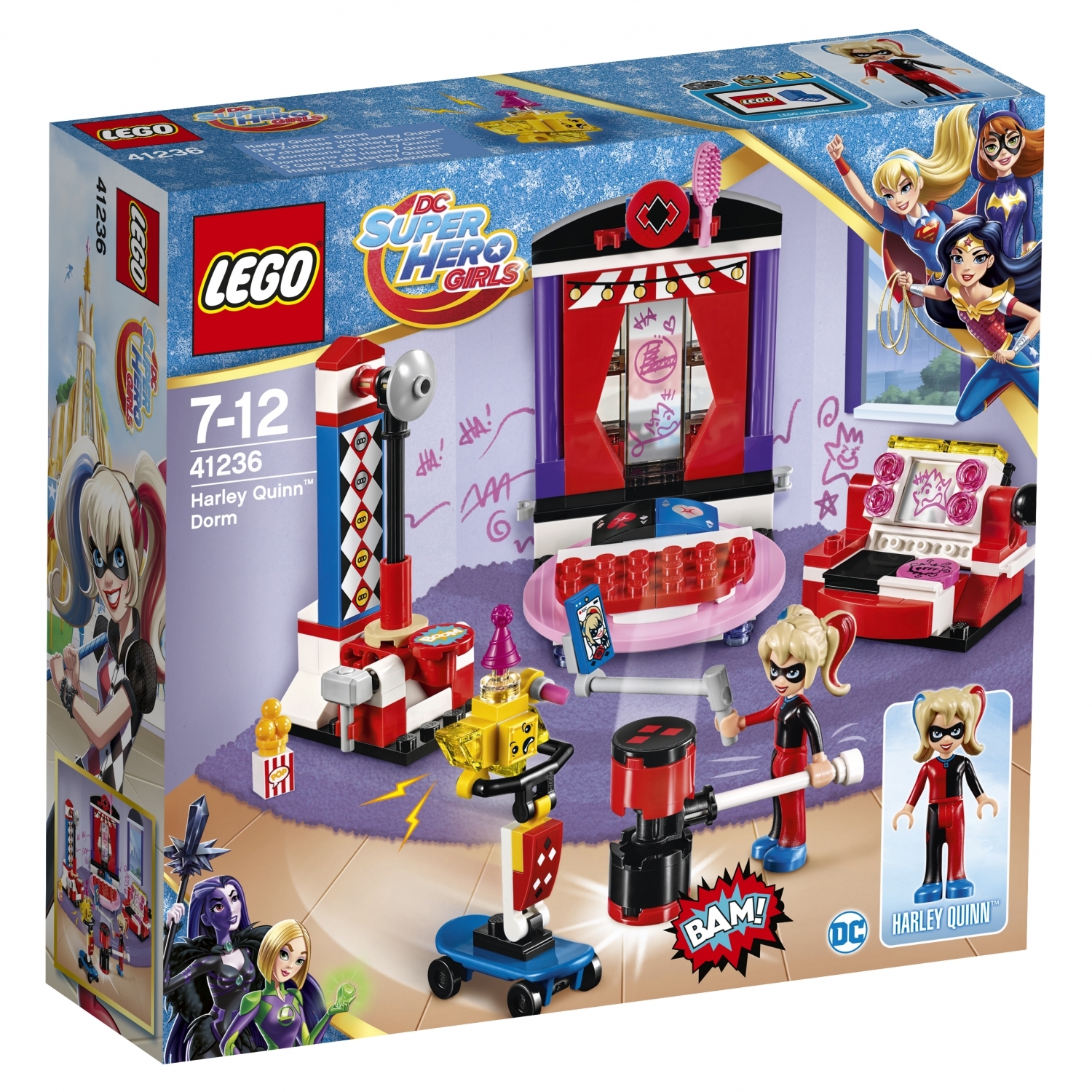 Конструктор LEGO DC Super Hero Girls Дом Харли Квинн (41236) купить по цене  199 ₽ в интернет-магазине Детский мир