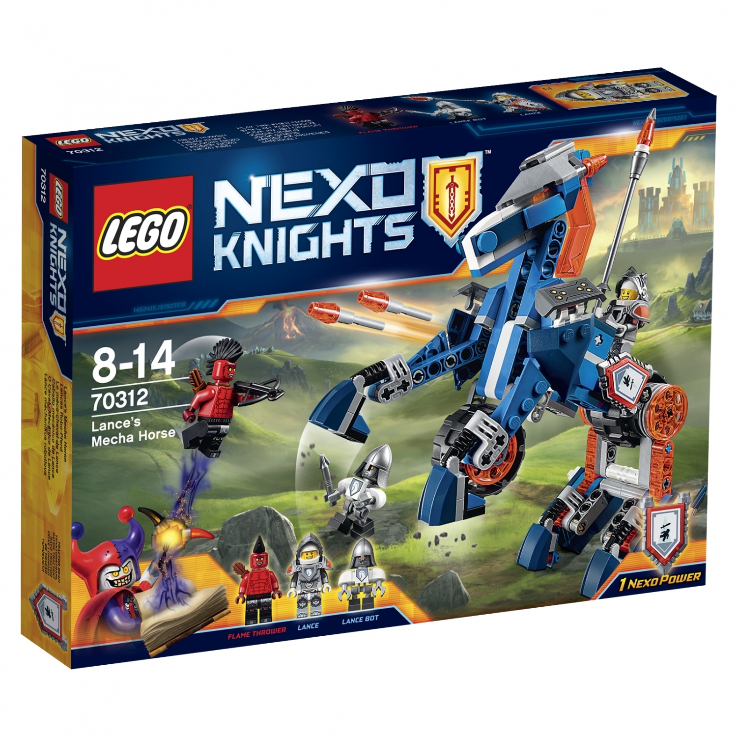 Конструктор LEGO Nexo Knights Ланс и его механический конь (70312) купить  по цене 1499 ₽ в интернет-магазине Детский мир