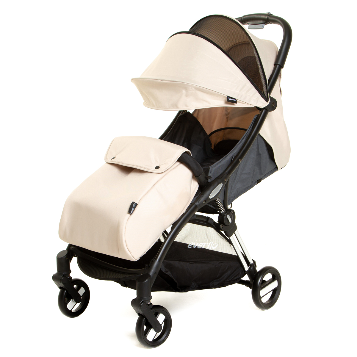 Коляска прогулочная EVERFLO UNO e-300 Beige - фото 3