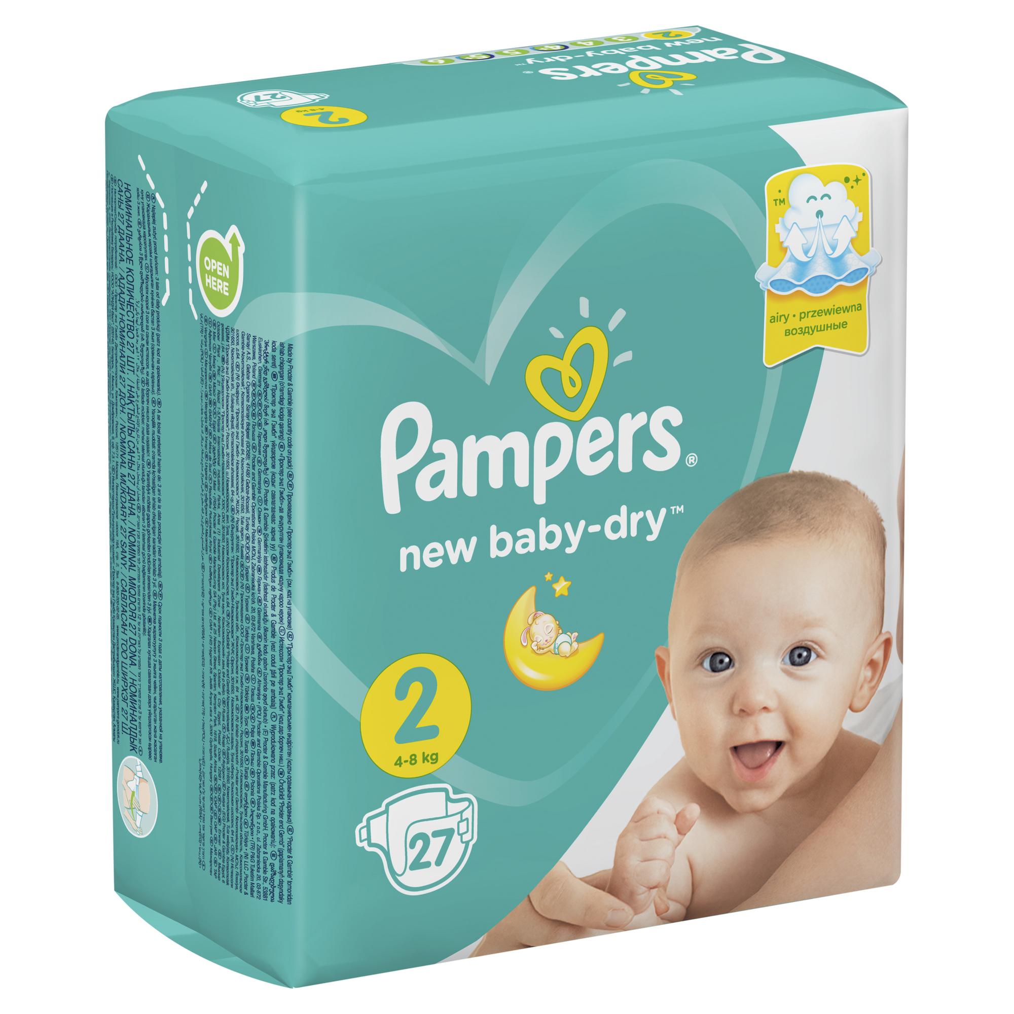 Подгузники Pampers New Baby-Dry 2 4-8кг 27шт - фото 12