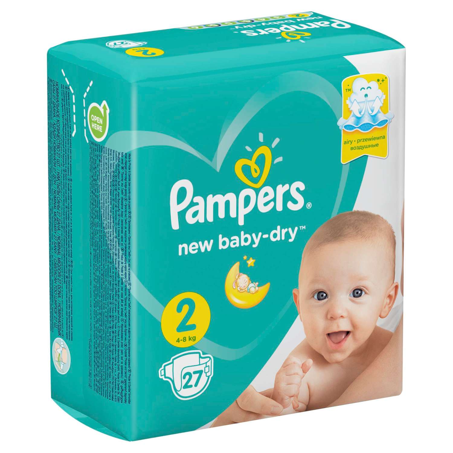 Подгузники Pampers New Baby-Dry 2 4-8кг 27шт - фото 12