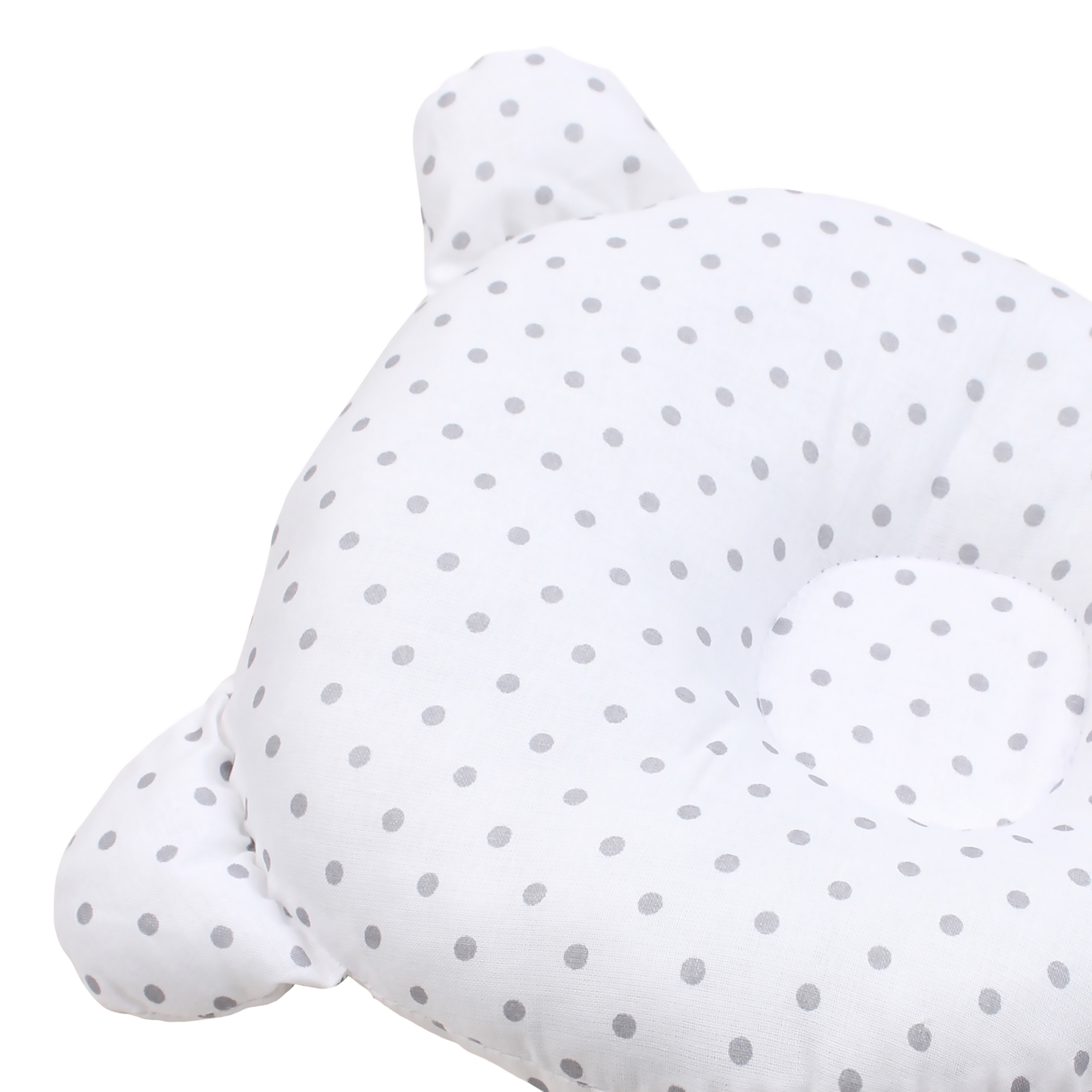 Подушка Amarobaby First Pillow Горошек Серый - фото 5