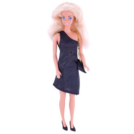 Вечернее платье Модница для куклы 29 см 1407 черный