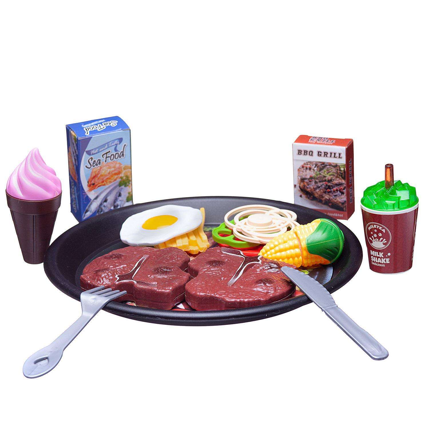 Игровой набор Junfa Набор продуктов фаст фуд серия Гурман ужин со стейками - фото 3