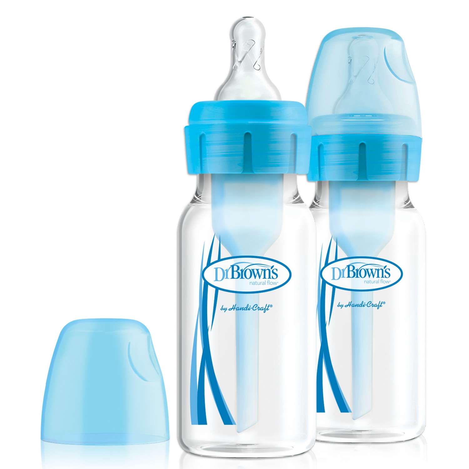 Набор бутылочек Dr Brown's Options+ антиколиковые 120мл 2шт Синий - фото 1