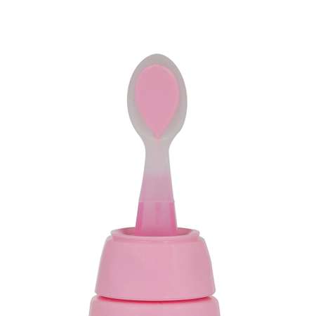 Бутылочка для кормления Baby Plus с ложкой BP5146-С 180 мл розовая