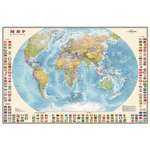 Карта мира политическая Ди Эм Би 1:40млн с флагами ОСН1234483