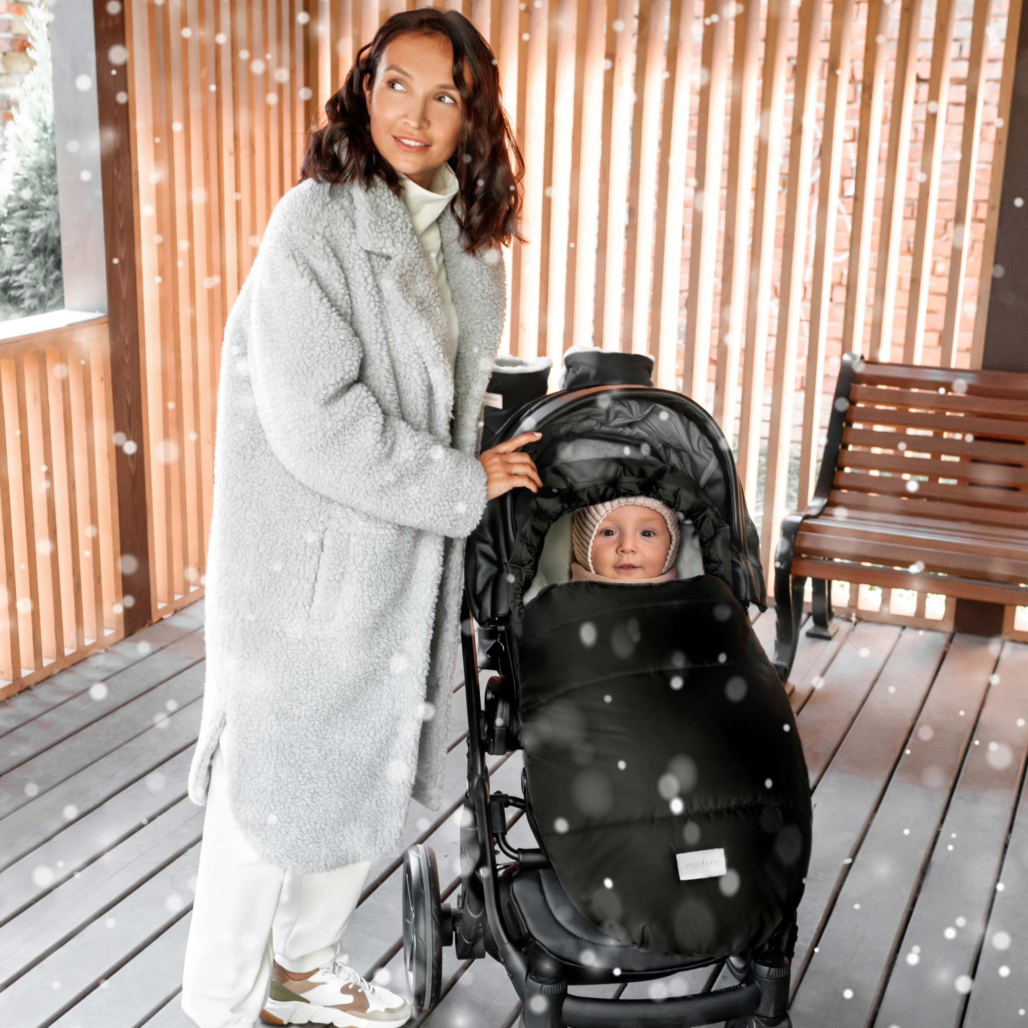 Конверт Amarobaby Snowy Travel Черный AMARO-6101-STC - фото 4