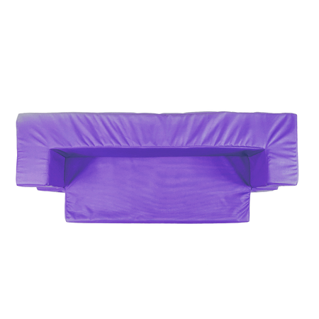 Диван-кровать Hotenok 2 в 1 мягкий Черничное мороженное фиолетовый divh101