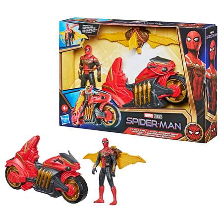 Фигурка Человек-Паук (Spider-man) Человек-паук на мотоцикле F1110