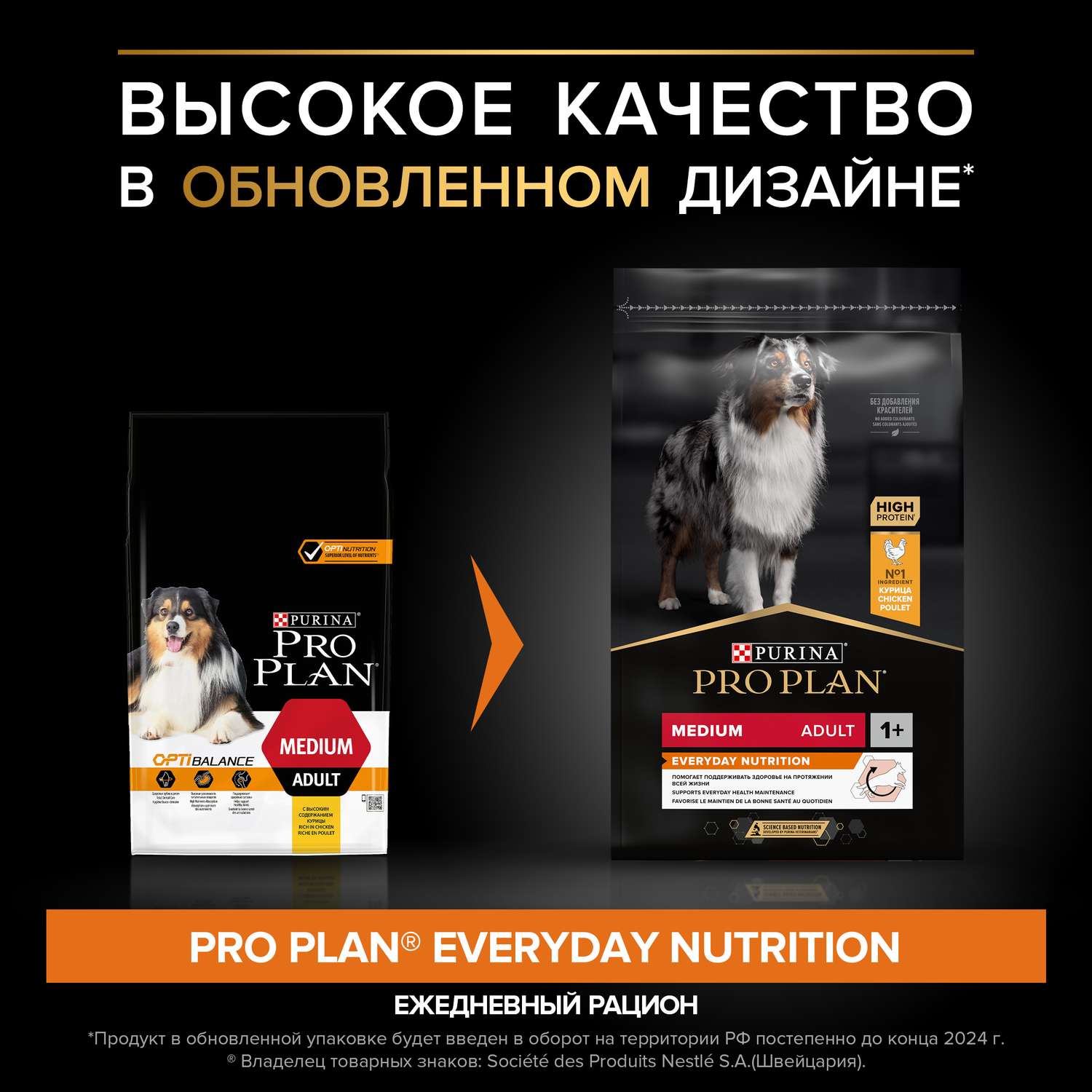 Корм для собак PRO PLAN средних пород с комплексом Optibalance с высоким содержанием курицы 7кг - фото 3