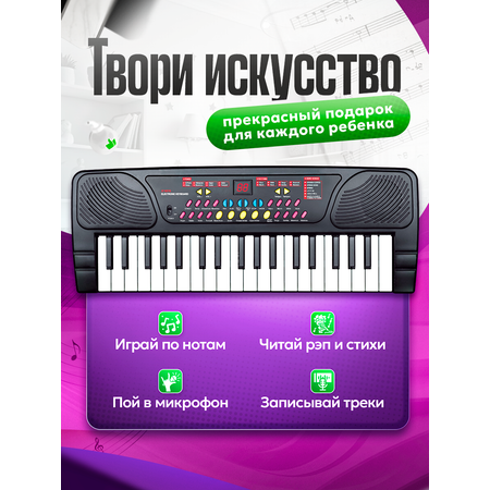 Синтезатор детский FAIRYMARY Пианино с микрофоном PIANO081