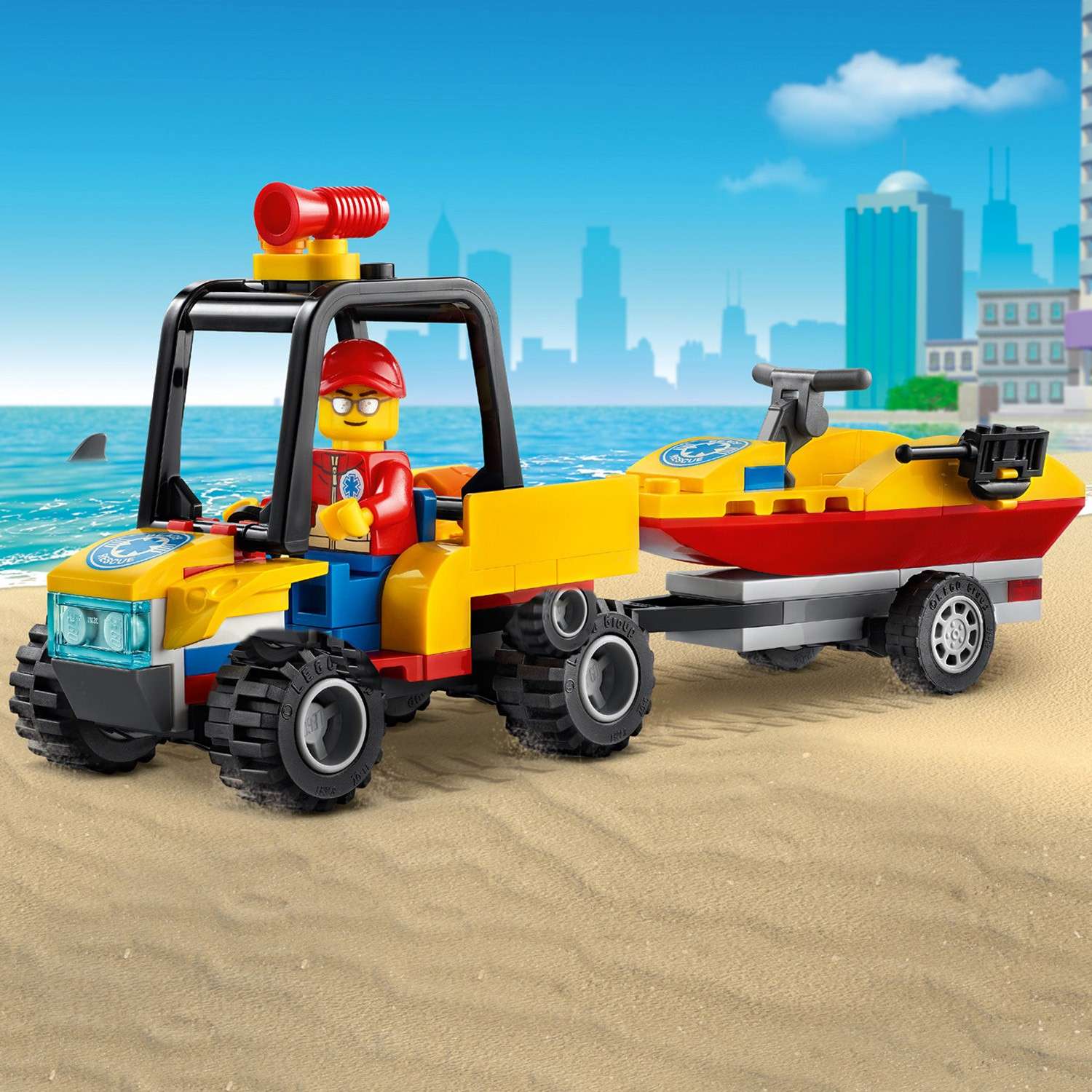 Конструктор LEGO City Great Vehicles Пляжный спасательный вездеход 60286 - фото 4
