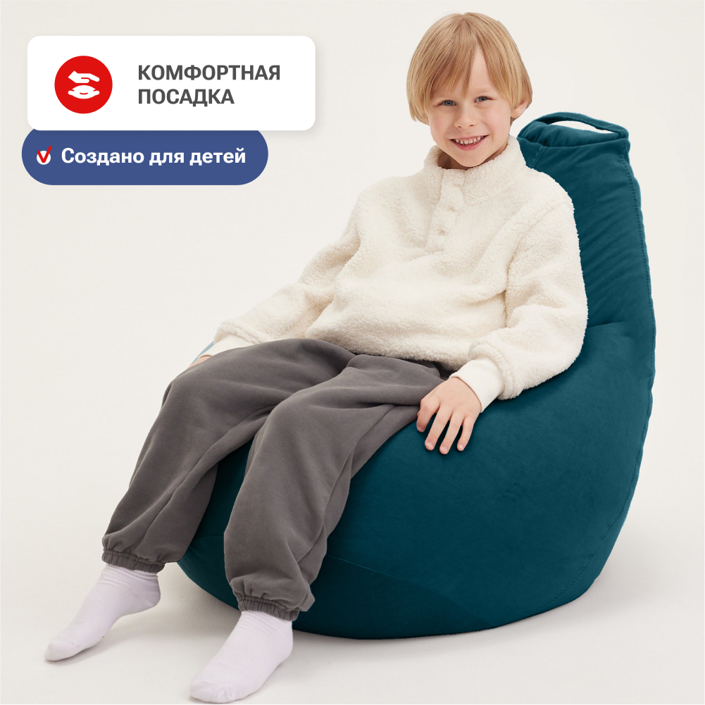 Кресло-мешок груша Bean Joy размер XL велюр - фото 2