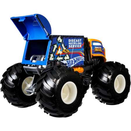 Машинка Hot Wheels Monster Trucks большой Вилл Трэш Ит Олл GTJ43