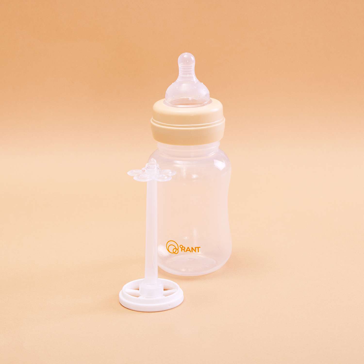 Бутылочка Rant антиколиковая для кормления с силиконовой соской 250 мл. 0+ арт. 1003 beige - фото 1