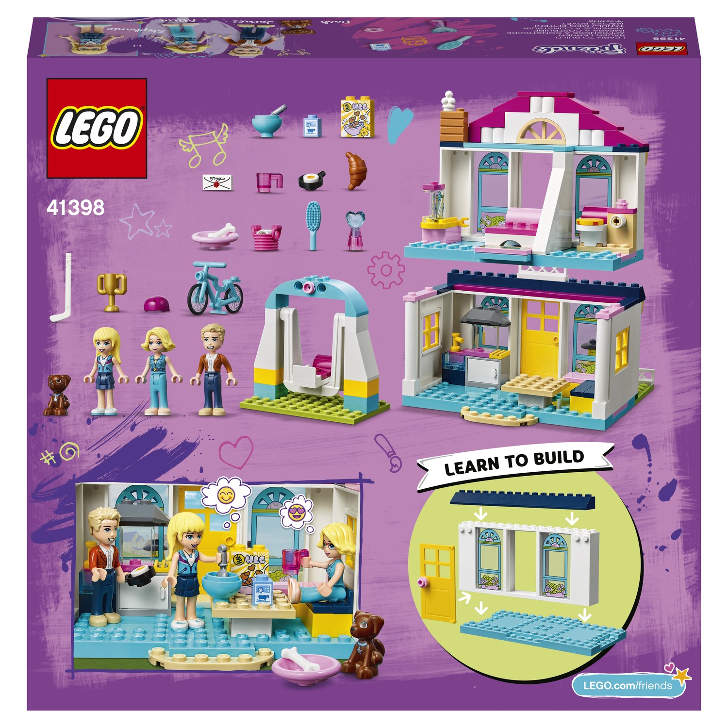 Конструктор LEGO Friends Дом Стефани 41398 купить по цене 499 ₽ в  интернет-магазине Детский мир