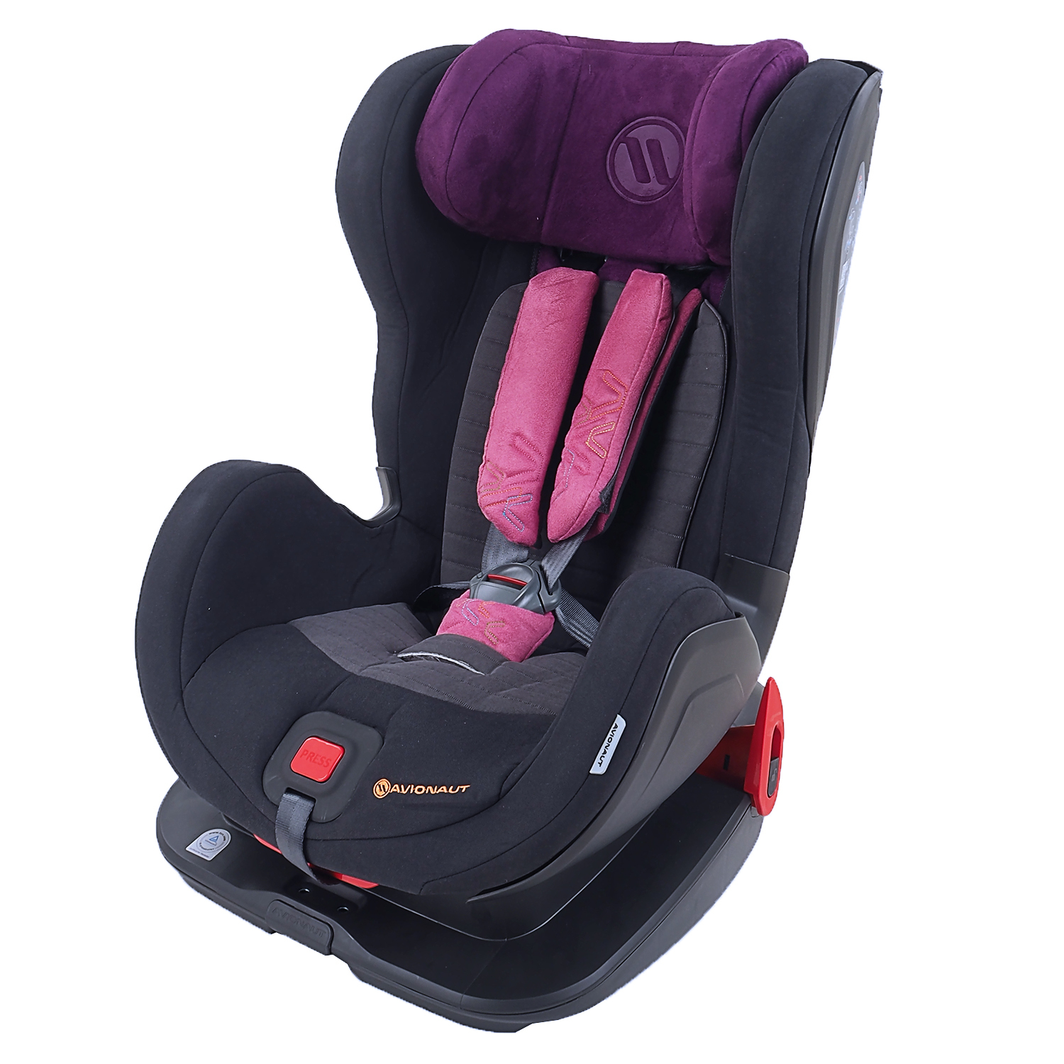 Автокресло Avionaut Glider Softy Isofix 9-25кг Черный-Фиолетовый - фото 1