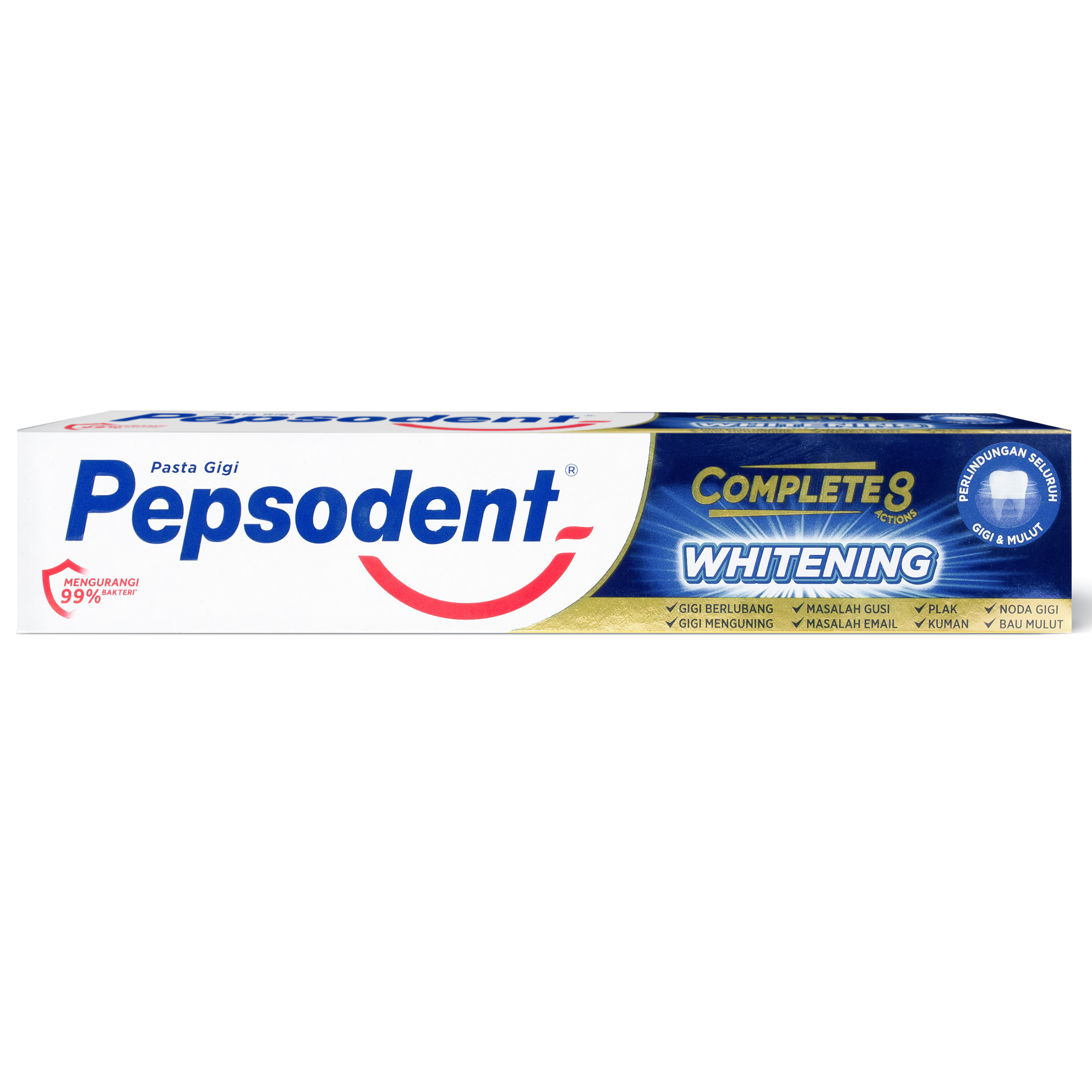 Зубная паста Pepsodent Отбеливание Complite 8 Whitening 190 гр - фото 1